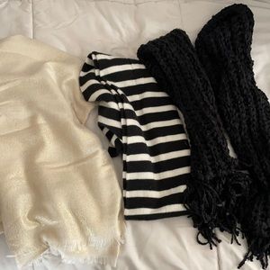 3 scarves